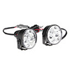 4-LED Ultra Light Car blancs ronds Feux de jour (2-Pack)