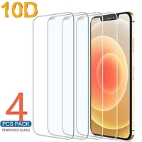 4 pcs téléphone Protection Ecran Pour Apple iPhone 13 Pro Max 12 Mini 11 X XR XS Max 8 7 iPhone 11 Pro iPhone 11 Pro Max iPhone 8 Plus iPhone 7 Plus Ecran de Protection Avant Verre Trempé Haute miniinthebox