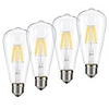 4pcs 6 W Ampoules à Filament LED 540 lm E26 / E27 ST64 6 Perles LED COB Intensité Réglable Blanc Chaud Blanc Froid 220-240 V / RoHs