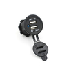 5 v 3.1a double usb port socket adaptateur chargeur de voiture prise de courant pour ipad iphone 12 v 24 v voiture moto étanche bateau téléphones mobiles led miniinthebox