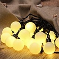 5m Guirlandes Lumineuses 20 LED Blanc Chaud / Blanc / Bleu Créatif / Soirée / Décorative 220-240 V 1pc