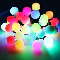 5m Guirlandes Lumineuses 50 LED LED Dip 1pc Blanc Chaud Blanc Soirée Décorative Adorable 220-240 V / IP44 miniinthebox