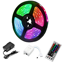 5m led bandes lumières rgb tiktok lumières 300 led 2835 smd rgb bandes lumières ensembles de lumière auto-adhésif multicolore pour salle cuisine tv festival éclairage avec télécommande 12v miniinthebox