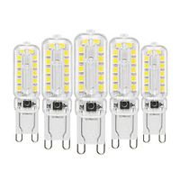 5pcs 10pcs g9 led lumières bi-broches 6w 450-550lm 22 perles led smd 2835 t forme d