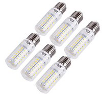 6 pièces 15 W Ampoules Maïs LED 1350 lm E14 E26 / E27 T 56 Perles LED SMD 5730 Décorative Blanc Chaud Blanc Froid 220-240 V 110-130 V miniinthebox