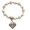 6 pouces I Love Dance Bracelet pour ballerine amateur de danse équipe danseuse rose