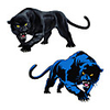60 33 cm 3D animal voiture autocollant panthère noire rugissant coloré drôle voiture style auto accessoires