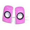 6w Mini USB alimenté haut-parleurs stéréo avec jack 3, 5 mm - rose
