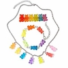7 couleurs mignon dessin animé ours collier chaîne en acier inoxydable collier pour filles femmes (collier bracelet pince à cheveux ensemble) miniinthebox