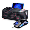 ajazz lumineux à haute vitesse USB filaire clavier de jeu optique souris (1600dpi) costume