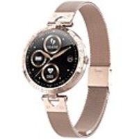 AK20 Femme Montre Connectée Bluetooth Moniteur de Fréquence Cardiaque Mesure de la pression sanguine Calories brulées Contrôle des Fichiers Médias Santé Podomètre Rappel d