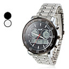 Alarme Style du calendrier automatique en acier Digital Multi-Mouvement de la montre-bracelet pour hommes (couleurs assorties)