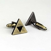 algol - jeu anime la légende de zelda les boutons de manchette en métal triforce pour hommes boutons de manchette chemise