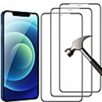 AppleScreen ProtectoriPhone 12 Haute Définition (HD) Ecran de Protection Avant 3 pièces Verre Trempé