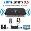 bluetooth 5.0 émetteur et récepteur adaptateur audio stéréo sans fil 3, 5 mm kit de voiture aux jack usb dongle musique adaptateur sans fil pour voiture pc tv casque miniinthebox