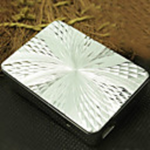 Briquet USB personnalisée Modèle de fleur en argent gravé électronique