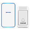 cacazi auto-alimenté maison sonnette sans fil aucune batterie requise étanche 120m à distance maison intelligente sonnette sonnette 220v carillon