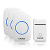 Cacazi smart sonnette sans fil auto-alimentée 200 m à distance aucune batterie requise cloche de porte sans fil étanche à la maison 38 carillons