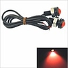 Carking™ 12V 1.5W 18MM Auto Car Eagle Eye Red Rear LED Light Day Time Running Lamp-Red Lens