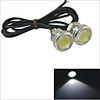 Carking™ 12V 1.5W 23MM Auto Car LED Eagle Eye DayTime Running Light Reverse Lamp-White Light