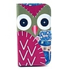 Cerfs et motif hibou cuir PU corps entier avec support et titulaire de la carte pour HTC Desire 500