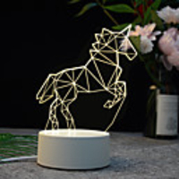 Château Licorne Elk Eclairage LED Jouets Lumineux Brillant Adolescent pour des cadeaux d