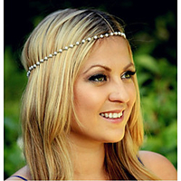 Classique Rétro Alliage Casque avec Détail Perle 1 Pièce Occasion spéciale / Fête / Soirée Casque miniinthebox