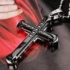 Collier Pendentif Homme Acier inoxydable Acier au titane Imitation de diamant Argent Croix dames Personnalisé Mode Croisé Christ Doré Noir Argent Colliers Tendance Bijoux pour Halloween Cadeau miniinthebox