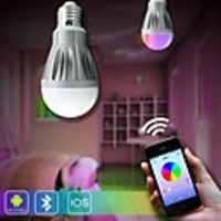 Contrôle Bluetooth H LUX ™ intelligent LED Ampoule (R,  G,  B,  W.. .) 7W CA 85-265V