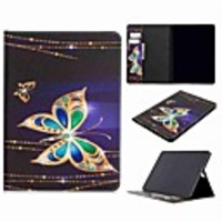 Coque Pour Apple iPad 2/3/4 9, 7 pouces / iPad 5 (2017) 9, 7 pouces / iPad 6 (2018) 9, 7 pouces Portefeuille / Porte Carte / Avec Support Coque Intégrale Papillon faux cuir / TPU