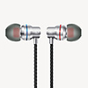 écouteurs intra-auriculaires filaires jack audio 3, 5 mm stéréo avec microphone avec contrôle du volume pour le fitness sportif