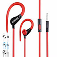Écouteurs intra-auriculaires filaires Prise audio 3, 5 mm Contrôle en ligne stéréo pour le fitness sportif