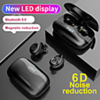 écouteurs sans fil litbest tws bluetooth 5.0 casque stéréo sports led affichage numérique écouteurs sans fil écouteurs microphone lx_w16