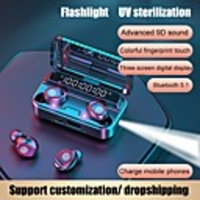 Écouteurs sans fil v13 Écouteurs tws Bluetooth5.0 stéréo avec contrôle du volume avec boîtier de charge Alimentation mobile pour smartphones Contrôle tactile intelligent pour téléphone portable
