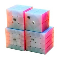 cube 2x2 qiyi qidi guerrier qiyi avec cube 3x3 cube 4x4 de qiyi qiyuan qizheng s 5x5 cube speed cube set magic cube puzzles transparent couleur pastel miniinthebox