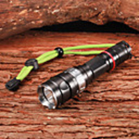 D05 Rechargeable 5-Mode 1xCree XM-L U2 étanche plongée lampe de poche (1x18650,  1200LM,  Noir)