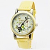 dames quartz Montres femmes montre véritable bracelet en cuir Montres-bracelets