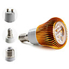 e27/e14/gu10 3w 270Lm 3000K blanc chaud golden shell ampoule de tache de LED (85-265v)