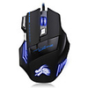 Factory OEM USB filaire Gaming Mouse Lumière RVB 5500 dpi 3 niveaux de DPI réglables 7 pcs Clés