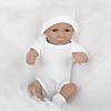 FeelWind 12 pouce Poupées Reborn Bébés Garçon Poupée africaine réaliste Fait à la Main Mignon Sécurité Enfant Enfant / Adolescent Silicone complet avec vêtements et accessoires pour les cadeaux