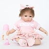FeelWind 18 pouce Poupées Reborn Fille Poupée Bébés Fille réaliste Fait à la Main Mignon Sécurité Enfant Enfant / Adolescent Tissu Membres en silicone 3/4 et corps rempli de coton avec vêtements et
