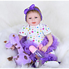 FeelWind 22 pouce Poupées Reborn Fille Poupée Bébés Fille Baby Doll Reborn réaliste Fait à la Main Mignon Enfant / Adolescent Non toxique Tissu Membres en silicone 3/4 et corps rempli de coton avec