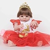 FeelWind 22 pouce Poupées Reborn Fille Poupée Bébés Fille Baby Doll Reborn réaliste Fait à la Main Mignon Sécurité Enfant Enfant / Adolescent Silicone complet avec vêtements et accessoires pour les