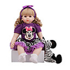 FeelWind 24 pouce Poupées Reborn Jouet pour Bébé Nourrisson Reborn Toddler Doll Bébés Fille Cadeau Mignon Adorable Interaction parent-enfant Clous scellés et scellés Membres en silicone 3/4 et