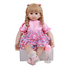 FeelWind 24 pouce Poupées Reborn Jouet pour Bébé Nourrisson Reborn Toddler Doll Bébés Fille Cadeau Mignon Adorable Interaction parent-enfant Clous scellés et scellés Membres en silicone 3/4 et