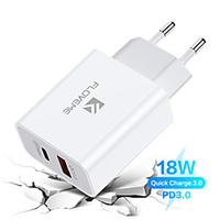 FLOVEME 18 W Puissance de sortie USB USB C Chargeur PD Chargeur rapide Chargeur de téléphone Station d