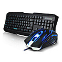 HAVIT 113-701 optique haut débit filaire USB Gaming Keyboard souris (2400dpi) costume lumineux