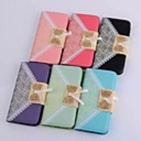 hhmm soie de bourgeon peut insérer cas carte en cuir PU avec support pour iPhone 6 plus cas 5, 5 pouces (couleurs assorties)