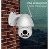 hiseeu 1080p wifi ip camera ptz 5x zoom optique speed dome onvif cctv extérieur étanche 2mp caméra audio bidirectionnelle icsee miniinthebox
