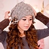 hiver Bonnet et personnalité de la mode à manches bouchon de tête une femme Xuan